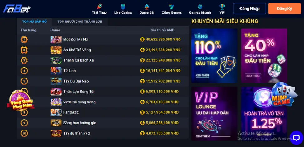 Chương trình VIP T888 Casino